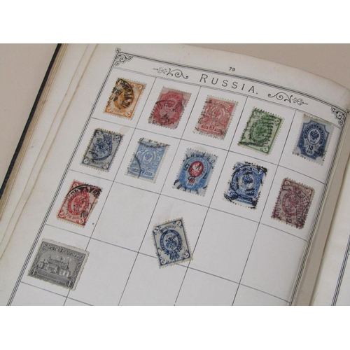 1519 - LINCOLN STAMP ALBUM CONTAINING VICTORIAN PENNY REDS ETC.