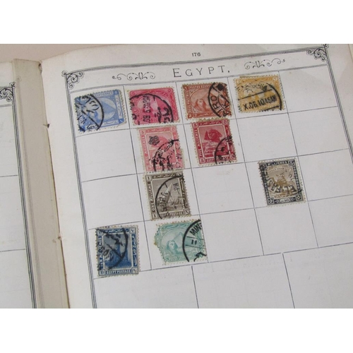 1519 - LINCOLN STAMP ALBUM CONTAINING VICTORIAN PENNY REDS ETC.