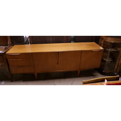 1884 - 1960/70'S MACINTOSH TEAK SIDEBOARD, 202CM W, 76CM H