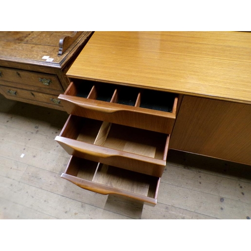 1884 - 1960/70'S MACINTOSH TEAK SIDEBOARD, 202CM W, 76CM H