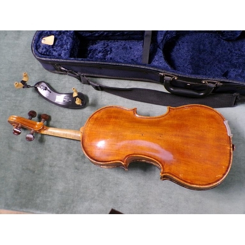 1350 - VIOLIN AND CASE - 60cms