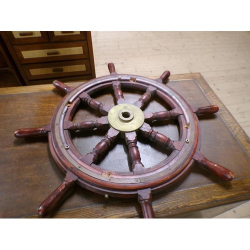 1357 - JOHN HASTIE & CO OF GRENNOCK SHIPS WHEEL