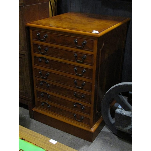 662 - REPRO YEW WOOD CHEST