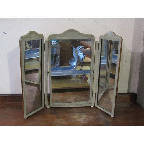 710 - 19C TRIPTYCH MIRROR