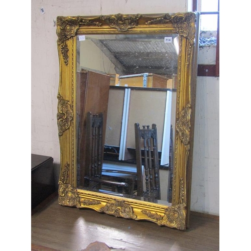 714 - GILT FRAMED MIRROR