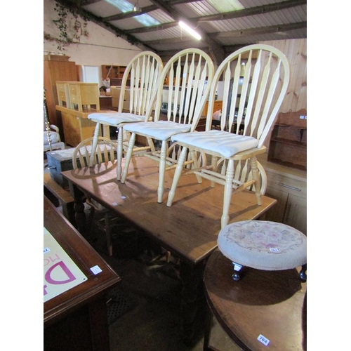 765 - PINE DINING TABLE AND CHAIRS