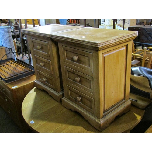 790 - TWO PINE BEDSIDE CHESTS