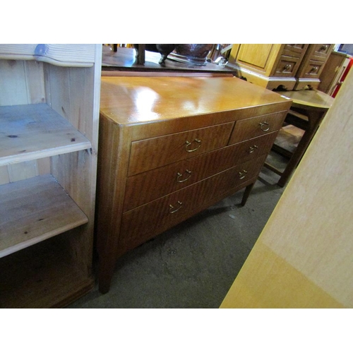 791 - TEAK CHEST OF TWO SHORT AND TWO LONG DRAWERS