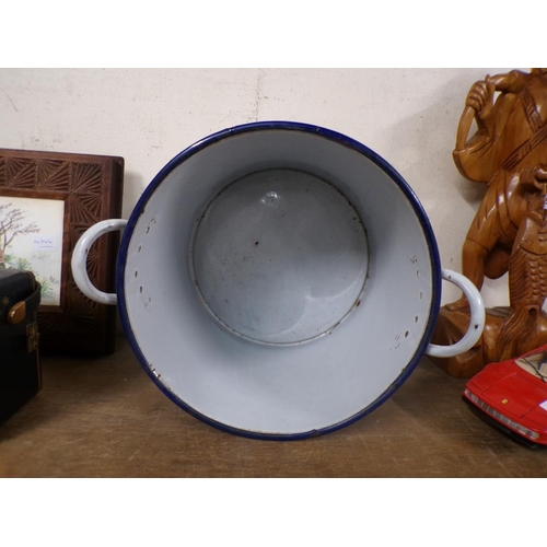 53 - VINTAGE ENAMEL BREAD BIN