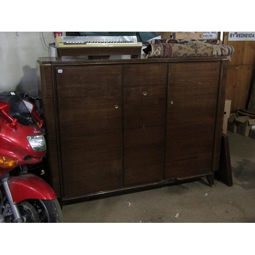 700 - LARGE MAHOGANY CABINET