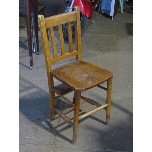 838 - EIGHT EARLY 20C CHAPEL CHAIRS