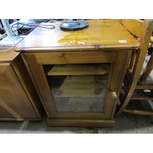 839 - PINE STEREO CABINET