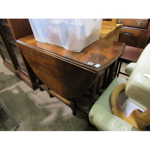 885 - 1930'S OAK GATELEG TABLE