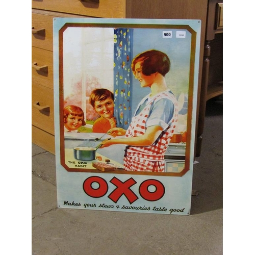 900 - REPLICA OXO TIN SIGN