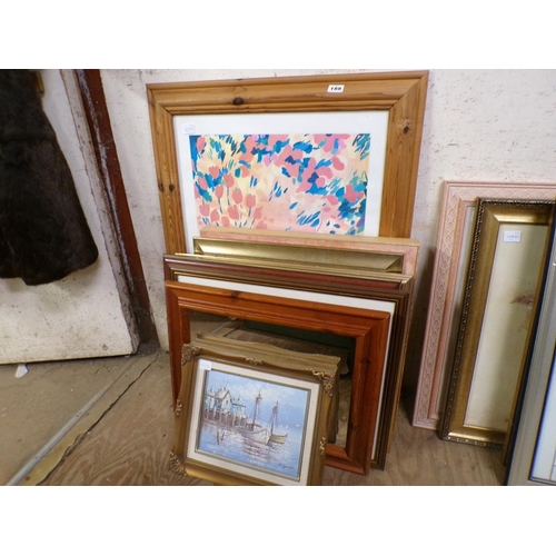 188 - FRAMED PICTURES AND PRINTS; OIL