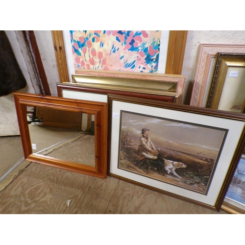 188 - FRAMED PICTURES AND PRINTS; OIL