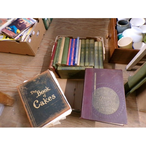 232 - BOX; VINTAGE BOOKS TO INC. MODERN BAKER, CONFECTIONER AND CATERER