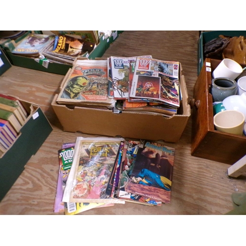 233 - BOX OF COMICS TO INC. 2000 AD