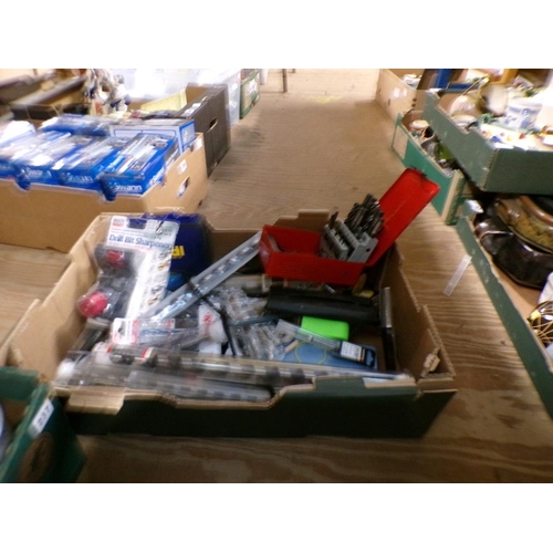 238 - BOX; TOOLS, DRILL BITS