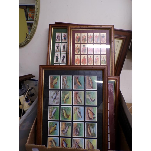 450 - FRAMED CIGARETTE TYPE CARDS