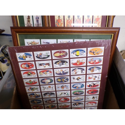 450 - FRAMED CIGARETTE TYPE CARDS