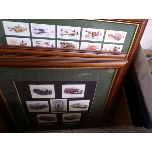 450 - FRAMED CIGARETTE TYPE CARDS