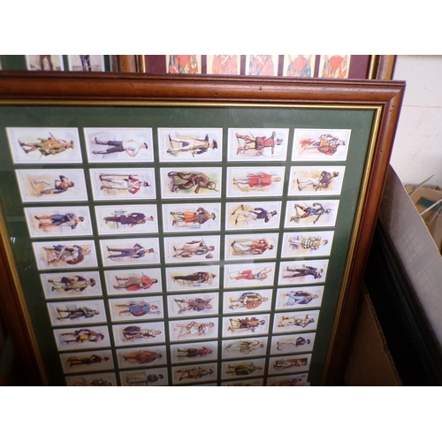 450 - FRAMED CIGARETTE TYPE CARDS