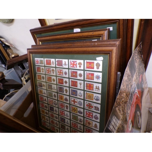 450 - FRAMED CIGARETTE TYPE CARDS