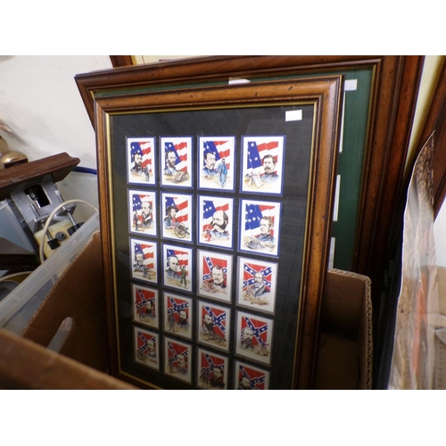 450 - FRAMED CIGARETTE TYPE CARDS