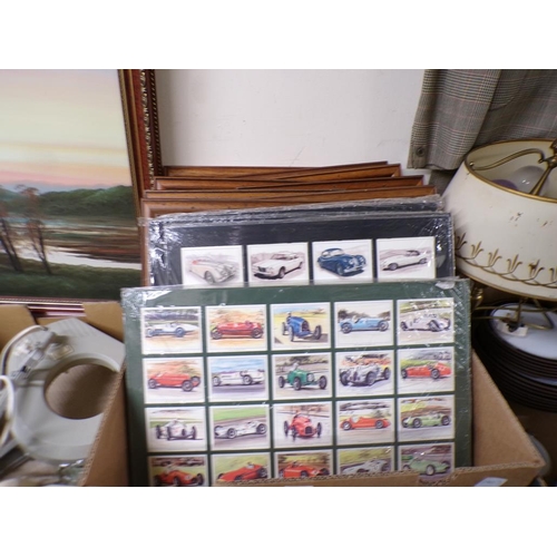 458 - FRAMED CIGARETTE TYPE CARDS - MOTOR VEHICLES