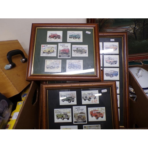 463 - FRAMED CIGARETTE TYPE CARDS