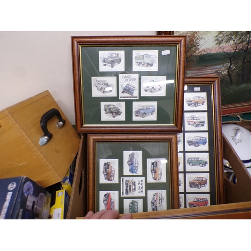 463 - FRAMED CIGARETTE TYPE CARDS