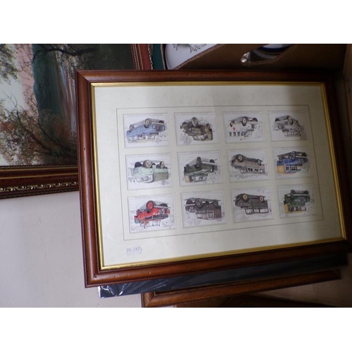 463 - FRAMED CIGARETTE TYPE CARDS