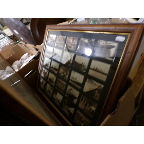 549L - QTY OF FRAMED PRINTS AND CIGARETTE TYPE CARDS