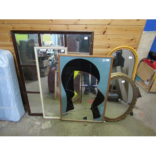 918 - COLLECTION OF FIVE MIRRORS