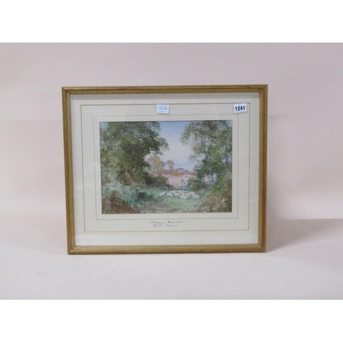 1241 - H.J.S. STANNARD - LIDLINGTON, BEDFORDSHIRE, SIGNED WATERCOLOUR, F/G, 24CM X 34CM