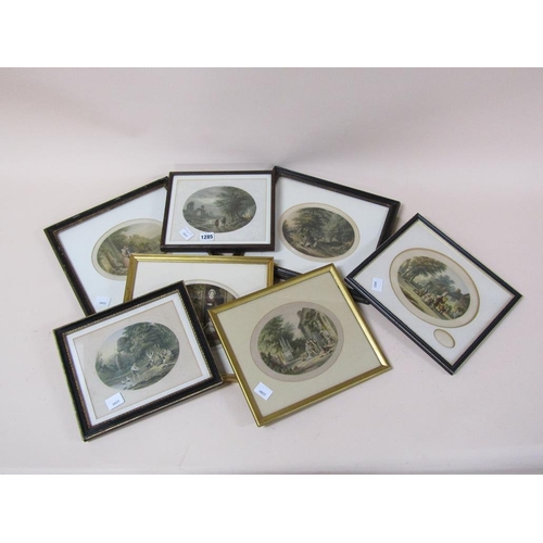 1285 - COLLECTION OF SEVEN VICTORIAN F/G PRINTS - ALL APPROX 20CM X 30CM