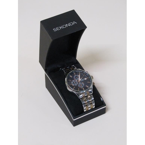 1533 - SEKONDA VELOCITY TT ROSE GOLD PLATED CHRONOGRAPH WATCH