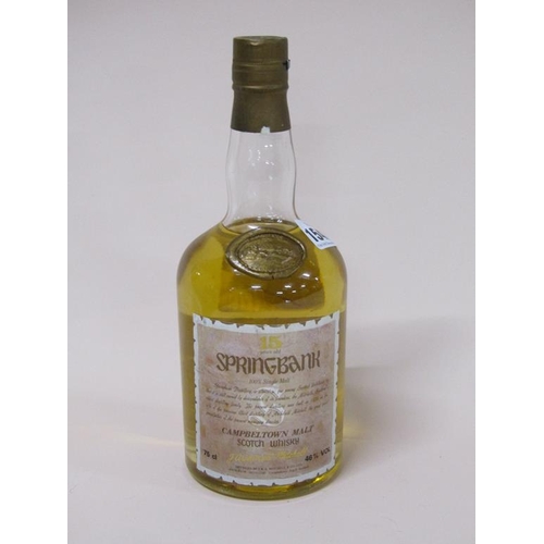 1547 - SPRINGBANK 15 YEAR OLD SINGLE MALT WHISKY, J ARCHIBALD MITCHELL 75cls