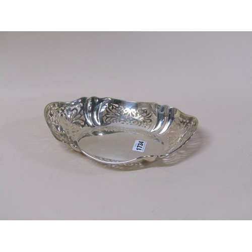 1734 - R F MOSLEY AND CO PIERCED SILVER DISH SHEFFIELD 1926 10.5ozt