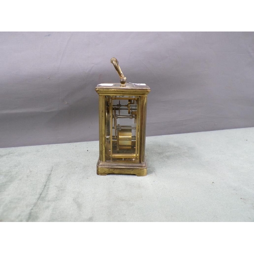 1459 - GLASS CASED CARRIAGE CLOCK