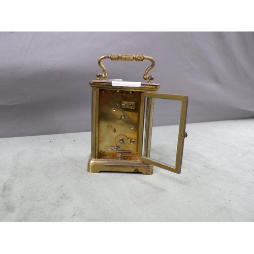 1459 - GLASS CASED CARRIAGE CLOCK