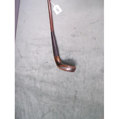 1465 - EDWARDIAN PERIOD GOLF CLUB WALKING STICK, 96CM L