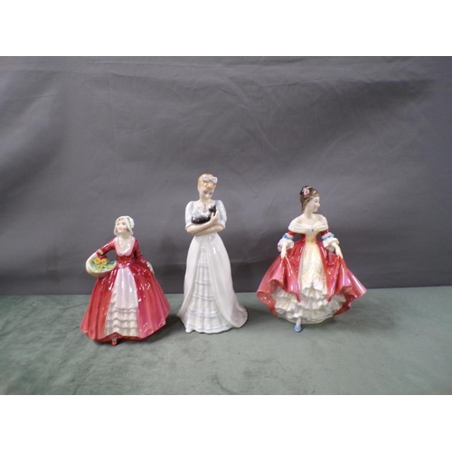 1781 - THREE ROYAL DOULTON FIGURINES, LARGEST 21cms H