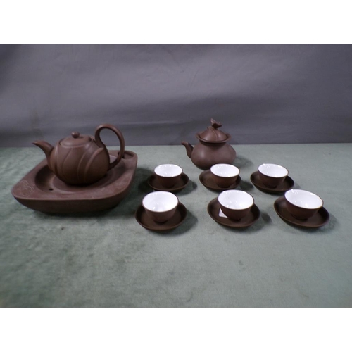 1797 - ORIENTAL SAKE SET, CUPS 2.5cms H