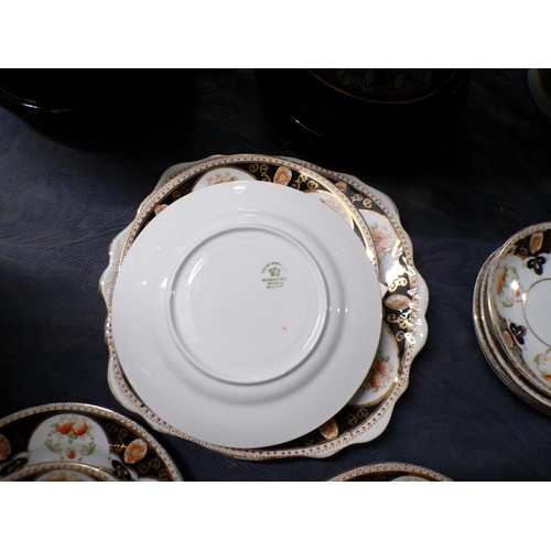 1858 - SET OF EDWARDIAN CUPS (6cms H) AND SAUCERS AND PLATES