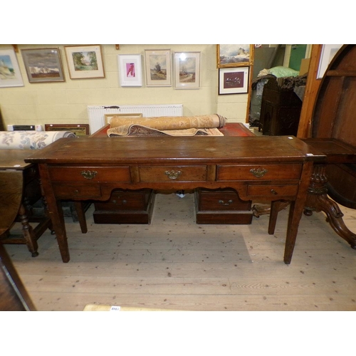 1960 - 19C FRUITWOOD DRESSER BASE, 167CM W, 83CM H