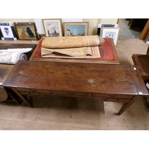 1960 - 19C FRUITWOOD DRESSER BASE, 167CM W, 83CM H