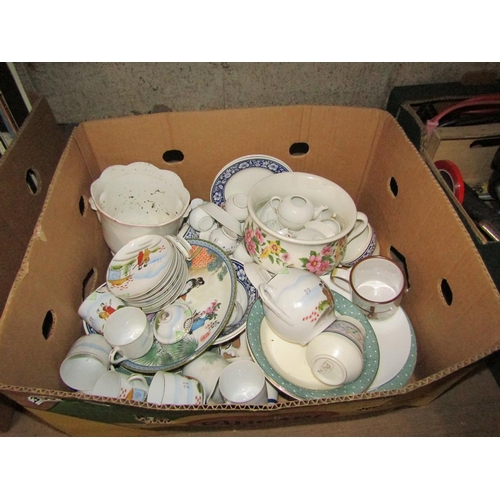 350 - BOX OF MISC CHINA