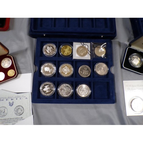 1699 - COLLECTION OF SILVER AND OTHER COMMEMORATIVE COINS